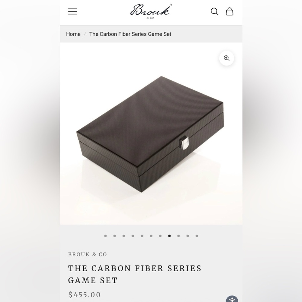 Brouk & Co. "Carbon Fiber" 200-Chip Poker Set